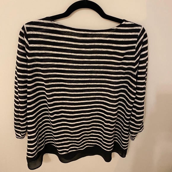 Ralph Lauren top with 3/4 length sleeves linen like material size small - Picture 3 of 3